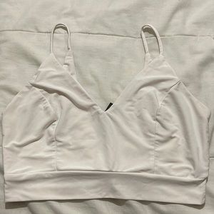 White crop top